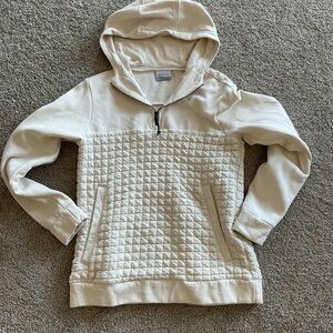 Columbia Off-White Fleece-Lined Hoodie